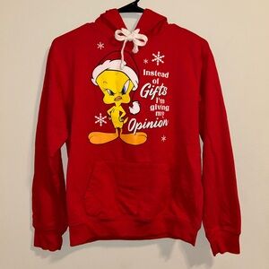 Warner Bros. Red Tweety Holiday Hoodie